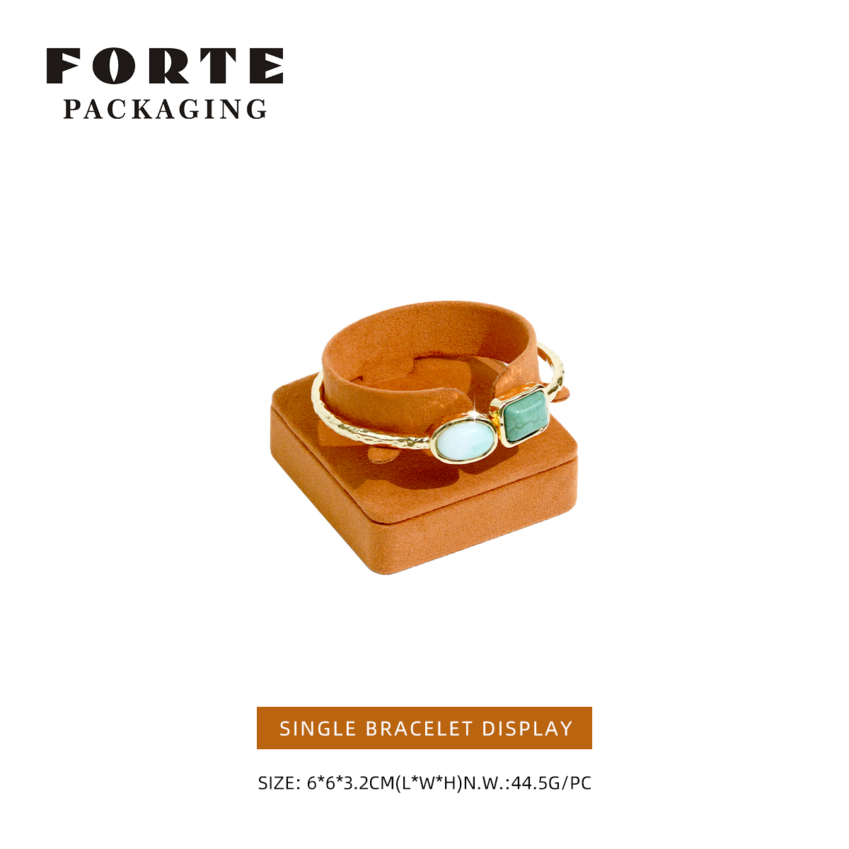 Présentoir à pendentif unique marron