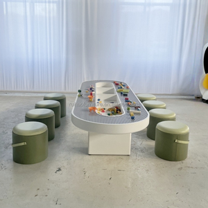 <span class=keywords><strong>Table</strong></span> de jeu moderne en blocs de construction en <span class=keywords><strong>bois</strong></span> pour enfants, mobilier éducatif pour la maternelle et la crèche - Product Image 1