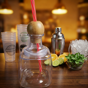 375ML <b>Plastic</b> Tequila <b>Plastic</b> Bottle Drinking <b>Cup</b> and Vessel - Product Image 5