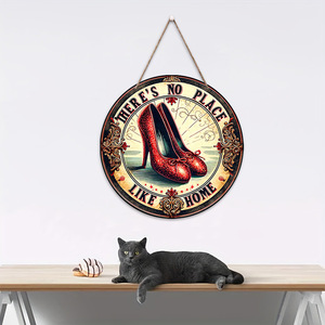 In-stock wooden decorative doorplates, high-heeled <b>shoe</b> pendants, party scene <b>decorations</b>, retro bar decorative crafts - Product Image 3