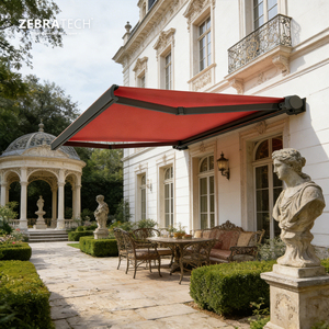 <span class=keywords><strong>Toldo</strong></span> Corredizo Impermeable con Operación Eléctrica para Pérgola de Aleación de Aluminio, Extensión para Terraza, Jardín, Uso Comercial - Product Image 1