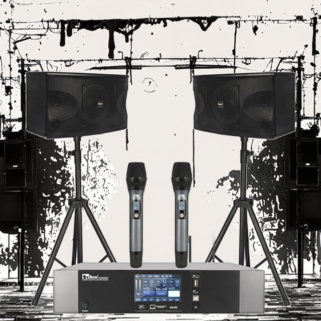 New Design Full Set Karaoke Set With Touch Screen 3 in 1 Karaoke Amplifier  Karaoke Speaker