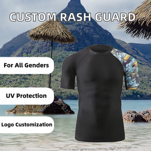 Camiseta de Protección Solar Transpirable UPF50+ de Manga Corta Unisex con Logotipo de Marca Personalizado para MMA y Surf ¡Diseña la Tuya! - Product Image 2