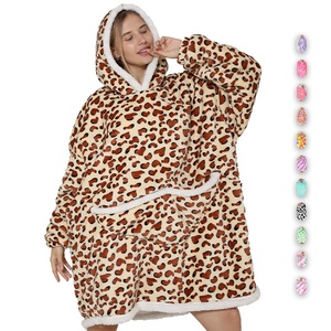 leopard blanket moletom com capuz