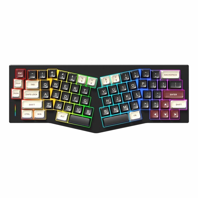 Alice 67 Keys CNC Metal Aluminum Case Wired RGB Gasket DIY Mechanical Keyboard