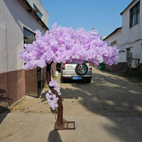 BL-FTL24 Hochwertiger, individuell anpassbarer dekorativer künstlicher Seiden-Blumenbogen, Sakura-Baum, Kirschblütenbaum, künstliche Hochzeitsbaum-Dekoration