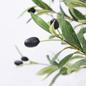 Arbre d'olivier artificiel de style nordique, décoration d'intérieur, ornement d'olivier artificiel, décoration de vitrine, plante verte artificielle en pot - Product Image 3