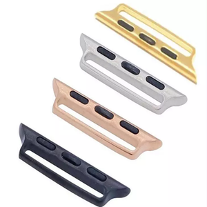 Un corpo in metallo Nylon Milanese cinturino cinturino alette connettore adattatore per <span class=keywords><strong>Apple</strong></span> Watch Band 38/40/41/42/44/45/49mm - Product Image 1