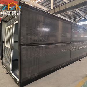 Maison pliable 20 pieds abordable de fabrication chinoise, installation facile, faible coût de transport maritime pour bureau commercial temporaire - Product Image 4