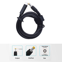 Cable de Alimentación USB-C a DC 5V-20V de 1.5m, Nuevo, para Monitor de Portátil y Cámara de Seguridad