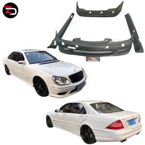 Kit de Carrocería de Alto Ajuste Estilo S65 S55, Parachoques Delantero, Parachoques Trasero, Faldones Laterales para <span class=keywords><strong>Mercedes</strong></span> <span class=keywords><strong>Clase</strong></span> <span class=keywords><strong>S</strong></span> <span class=keywords><strong>W220</strong></span> S430 S500 S350 Modelo LCI - Product Image 1