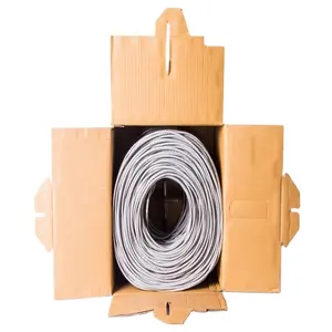 Prezzo di fabbrica CAT5 CAT5E CAT6 CAT6A CAT7 UTP 100% rame nudo/CCA 305m/1000ft cavo di comunicazione 4p