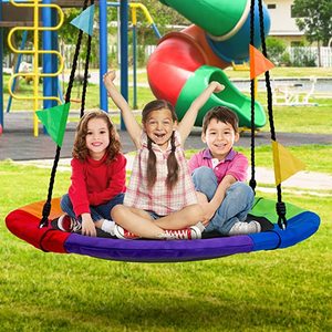 Platillo volador multicolor para niños, columpio redondo <span class=keywords><strong>de</strong></span> gran calidad, colorido, para <span class=keywords><strong>Parque</strong></span> - Product Image 5
