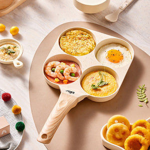Sartén antiadherente cuadrada profunda de cuatro orificios para huevos, ideal para el desayuno - Product Image 3