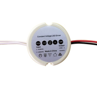 Transformateur d'alimentation LED mini rond en plastique AC 110V 230V vers 12V 24V 36V 6W 10W 12W 15W DC