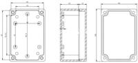 100*68*50 IP65 scatola di giunzione elettronica di plastica impermeabile