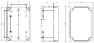 100*68*50 IP65 nhựa không thấm nước hộp dự án điện tử Hộp nối <span class=keywords><strong>ABS</strong></span> nhựa - Product Image 6
