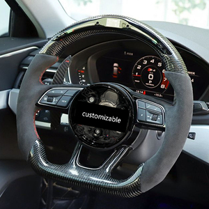 Volante de Fibra de Carbono Personalizado para <span class=keywords><strong>Audi</strong></span>, Estilo RS, Actualización <span class=keywords><strong>Interior</strong></span>, LED, Volante A3 A4 A5 A6 A7 Q5 Q7 A8 S5 S7 RS7 Q3 Q8 TT R8 - Product Image 5