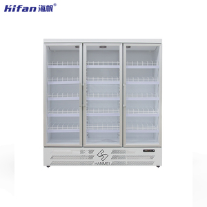 Réfrigérateur-congélateur commercial à porte vitrée avec refroidissement par compresseur, étagères réglables, unité de présentation écoénergétique pour boissons et collations - Product Image 6