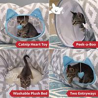 ZYZPET Chat Donut Tunnel Pliable Chat Tunnel Pliable Interactif Pet Jouet Chat Tunnel Lit
