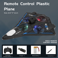 AiJH EPP Foam RC Avion Côté gauche et droit Vol Led Light Drone Headless Glider Avion Obstacle Avoidance RC Plane Mode