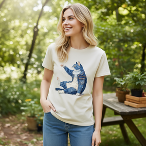 T-Shirt Unisex 100% Cotone 210GSM, Abbigliamento Casual, Stampa DTF, Traspirante e Resistente, Maglietta da Donna - Product Image 3