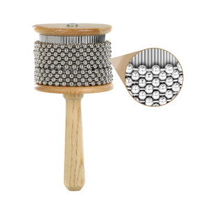 <span class=keywords><strong>Pop</strong></span> Hand Shaker Instrumento <span class=keywords><strong>de</strong></span> percusión <span class=keywords><strong>de</strong></span> madera Cabasa para <span class=keywords><strong>banda</strong></span> Educación musical 3,5 pulgadas - Product Image 5