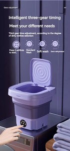 Lave-linge portable mini pliable automatique en plastique USB compatible voiture et usage domestique, vente en gros d'usine à prix abordable - Product Image 1