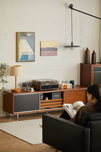 Nordic Solid Wood <strong>TV</strong> Cabinet Home Small Apartment <strong>Wall</strong> Storage Cabinet Living Room Retro Multi-functional <strong>TV</strong> Cabinet - Product Image 2