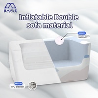 Ensemble de mobilier de jardin gonflable personnalisé pour événements extérieurs, chaise longue de plage double, canapé gonflable souple, étanche et résistant aux intempéries
