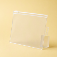 Sac d'emballage cosmétique écologique en PVC mat avec fermeture éclair, en EVA, à fond plat, pour les nécessités quotidiennes