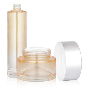 Frasco de vidrio transparente personalizado 5mL-15ml botellas de perfume en <span class=keywords><strong>miniatura</strong></span> vacías recargables para embalaje de crema facial forma redonda número de modelo 50g - Product Image 3