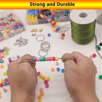 Cordon en nylon satiné de qualité supérieure de 2 mm, 330 pieds, fil soyeux pour la fabrication de bijoux, bracelets, colliers, nœuds chinois