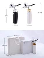 Inyector de oxígeno Mini Kit de compresor de aire Cepillo de aire inalámbrico Pintura en aerosol para arte de uñas Tatuaje Craft Cake Nano Fog Mist Spray