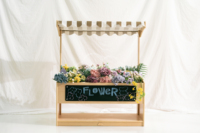 JOOYES Meuble de jeu de rôle moderne en bois pour la maternelle, station de rangement et d'affichage pour épicerie, tableau noir - Vente chaude