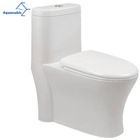Sanitaires, toilettes en céramique à deux pièces, design Aquacubic, nouvelles toilettes à deux pièces, montage au sol, chasse d'eau par siphon, double chasse