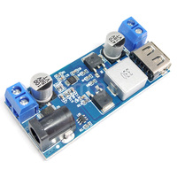 DC-DC 24V/12V à 5V 5A abaisseur d'alimentation convertisseur abaisseur remplacer LM2596S Module de charge abaisseur USB réglable