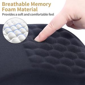 <span class=keywords><strong>Repose</strong></span>-poignets ergonomique noir en mousse à mémoire de forme souple pour <span class=keywords><strong>clavier</strong></span> <span class=keywords><strong>et</strong></span> <span class=keywords><strong>souris</strong></span>, avec base antidérapante en silicone, idéal pour le gaming <span class=keywords><strong>et</strong></span> le bureau - Product Image 5