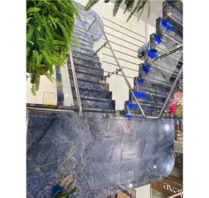 Directo de fábrica Vestíbulo Sala de estar Lujo Masion Hotel Villa Granito azul natural <span class=keywords><strong>Escaleras</strong></span> <span class=keywords><strong>exteriores</strong></span> - Product Image 1