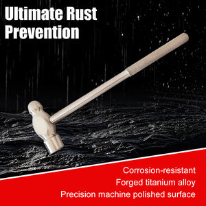 Martillo de Bola de Titanio No Magnético HENITUER T1080 con Mango de Titanio para Uso Doméstico, Médico y en la Industria Aeronáutica - Product Image 2