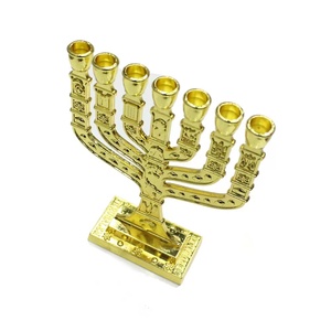 Candelabro de hierro de aleación judía, soporte de vela religioso de siete agujeros, Decoración retro <span class=keywords><strong>sagrado</strong></span> - Product Image 2