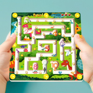 2024 nouveau produit en bois labyrinthe jeux de société Montessori éducation créative en bois numérique <span class=keywords><strong>Balance</strong></span> labyrinthe jouets pour enfants garçons et filles CE - Product Image 6