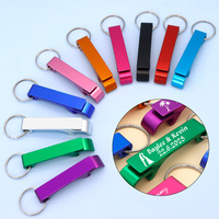 Ouvre-bouteille de bière avec nom et logo personnalisé en gros porte-clés 100/50/20 pièces accessoires de boissons de bar de mariage en métal personnalisés
