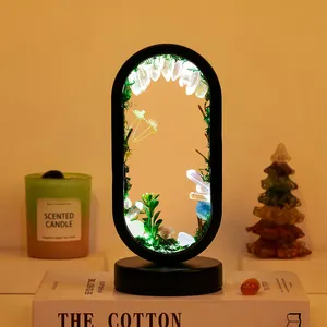 Wholesale Natural Forest Round Crystal Lamp Crystal Heal Stone Night Light Can Be Customized Christmas Children's Gifts