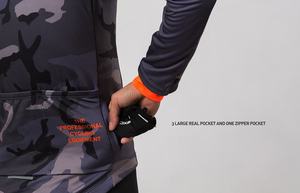 Spexcel-<span class=keywords><strong>Chaqueta</strong></span> de <span class=keywords><strong>ciclismo</strong></span> a prueba de viento, de camuflaje, de <span class=keywords><strong>invierno</strong></span>, 3 capas, tela polar térmica, en la parte delantera, 2019 - Product Image 5