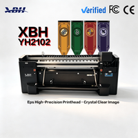 Imprimante à sublimation de drapeaux haute vitesse de 2,1 m, grand format, double tête d'impression, machine d'impression textile pour tissu en polyester