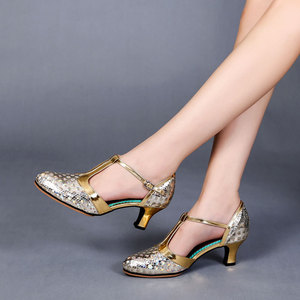 <span class=keywords><strong>Scarpe</strong></span> da ballo latino con <span class=keywords><strong>tacco</strong></span> <span class=keywords><strong>medio</strong></span>-basso wu <span class=keywords><strong>donna</strong></span> <span class=keywords><strong>scarpe</strong></span> da ballo Soft Bottom - Product Image 2