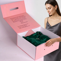 Boîte en carton rigide pliable avec logo personnalisé recyclable pour vêtements, chaussures, emballages cadeaux, chaussettes