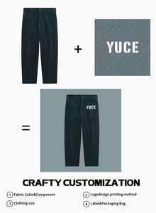 <span class=keywords><strong>Pantaloni</strong></span> Sportivi Classici YUCE Personalizzati, Gamba Dritta, Vestibilità Comoda, <span class=keywords><strong>Pantaloni</strong></span> da Uomo con <span class=keywords><strong>Vita</strong></span> Elastica e Gamba Larga - Product Image 6