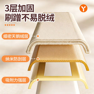 Flocked Trouser Hanger Non Slip Rectangle Hook Type For Wardrobe <b>Clothes</b> <b>Storage</b> Organizing Pants Skirts - Product Image 3